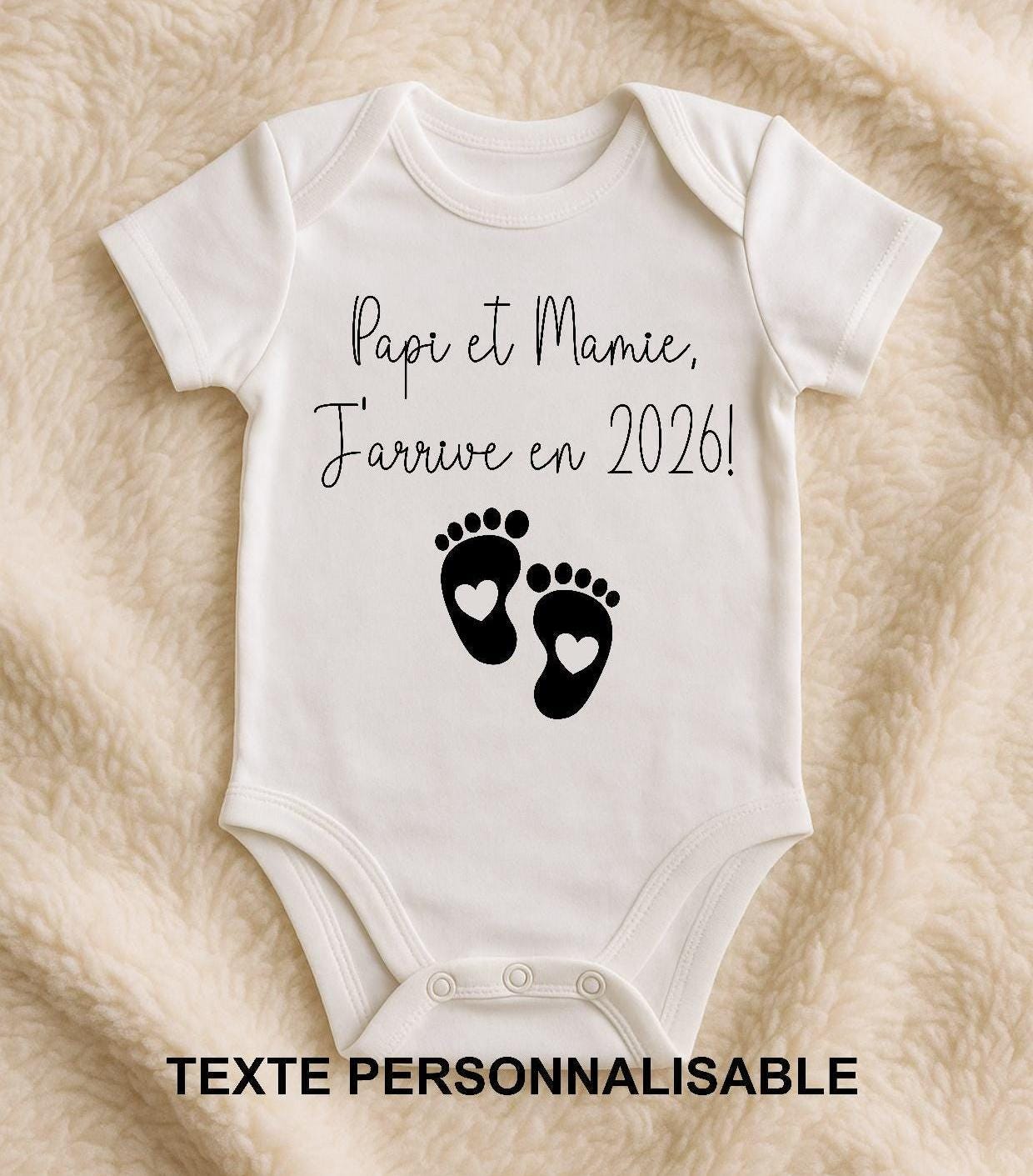 Body bébé annonce de grossesse personnalisé