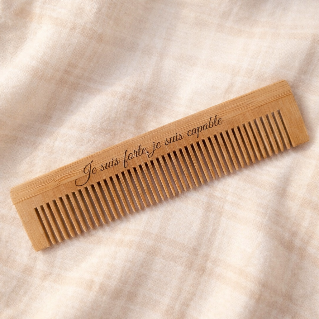 Peigne d'Accouchement Personnalisé – Gravure Prénom & Message