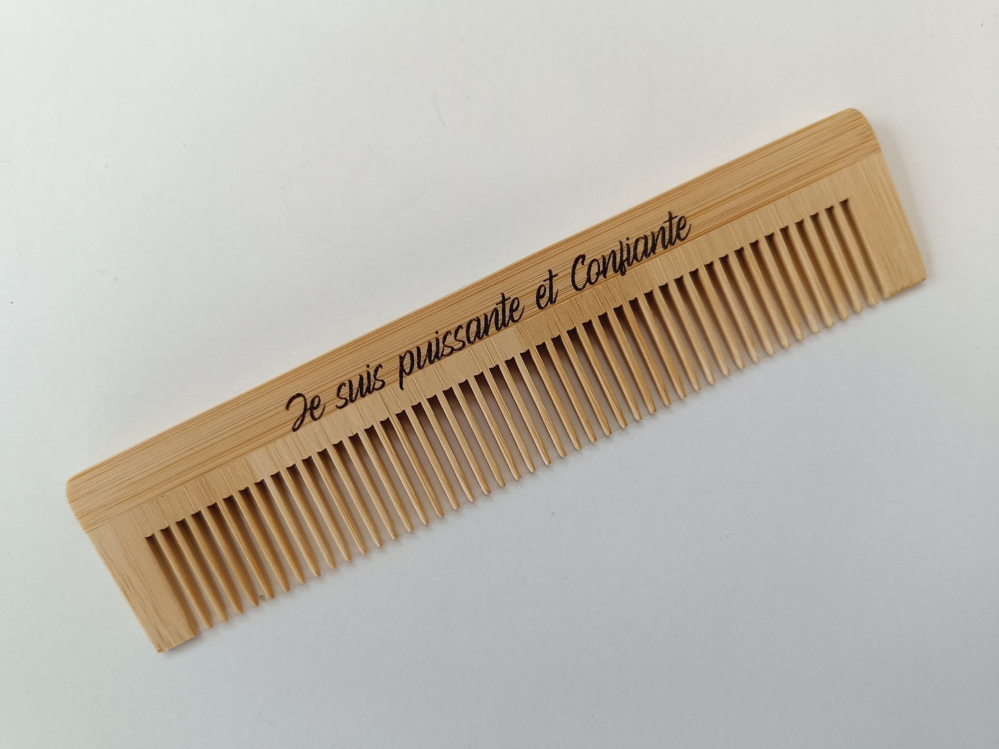 Peigne d'accouchement doula sans douleur gravé avec mantra sans péridurale détournement douleur peigne en bois chaque contraction sage femme