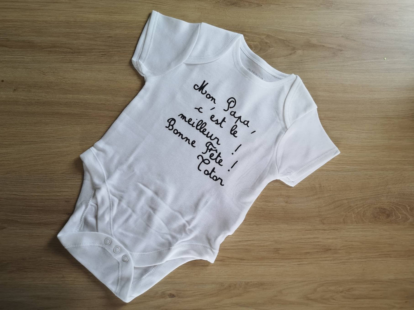 Body bébé fête des pères personnalisé, Mon papa c’est le meilleur, cadeau papa bébé, body naissance personnalisé, idée cadeau papa