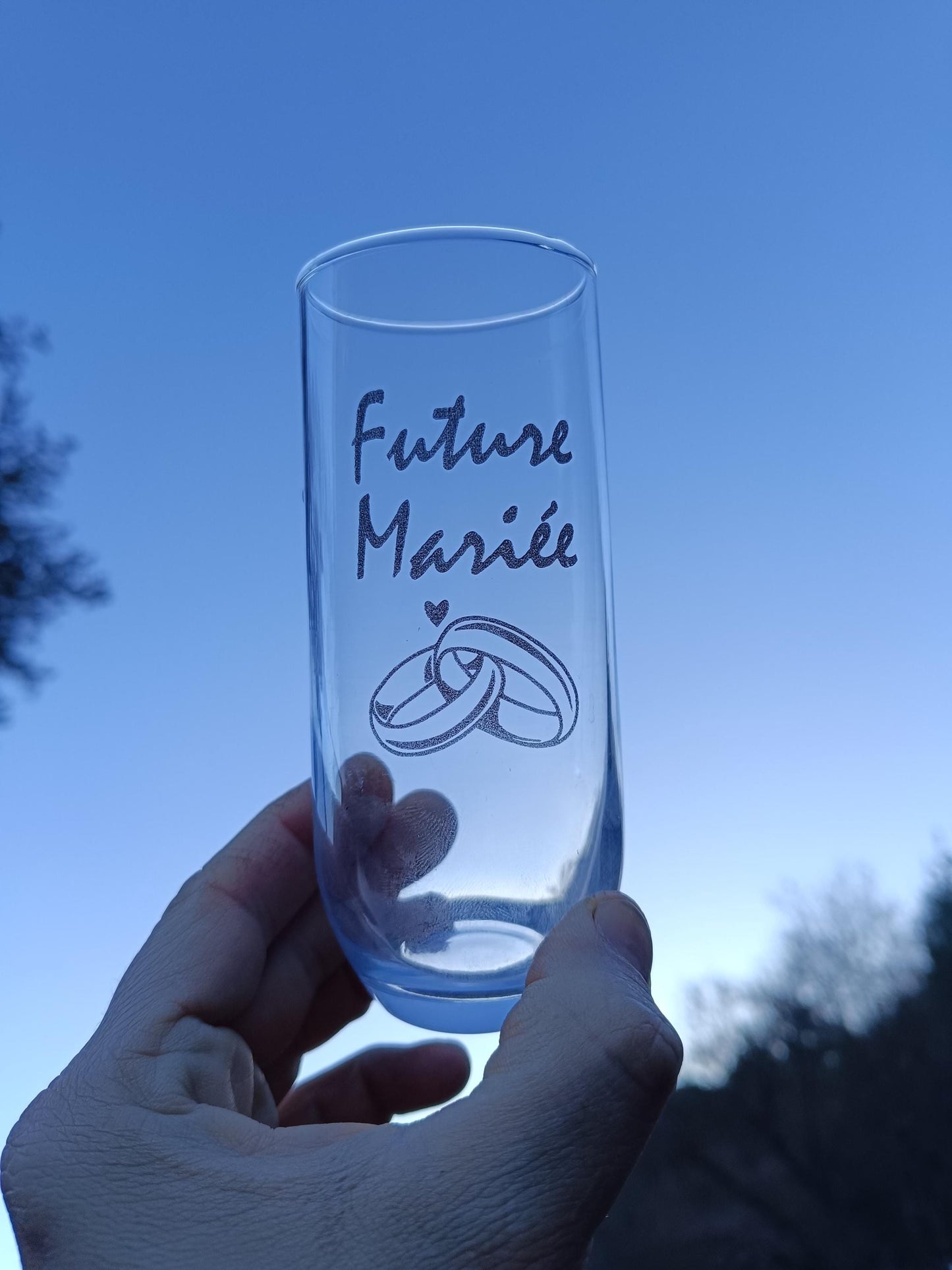 Verre Gravé Personnalisé – Future Mariée ou Futur Marié