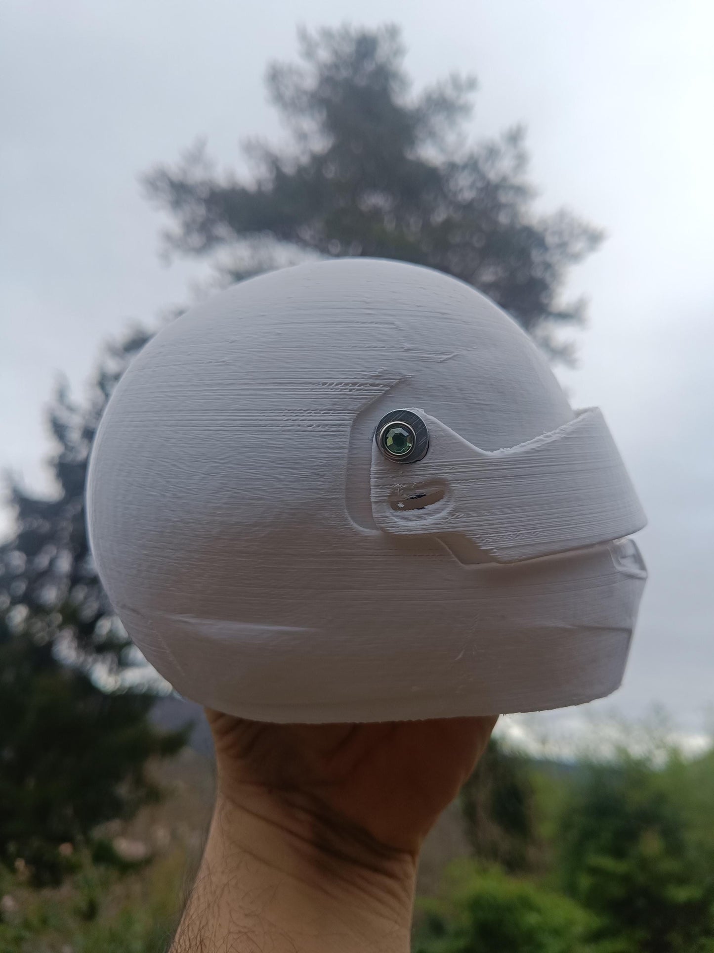 Casque F1 à peindre soi-même – Échelle 1/2 – 13 cm – Activité créative enfant adulte – Cadeau pilote – Loisirs créatifs