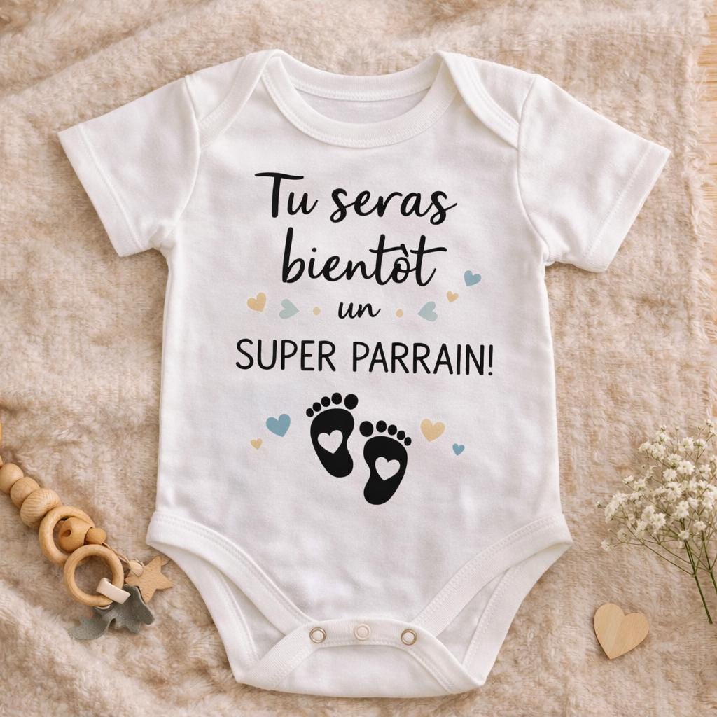 Body bébé annonce grossesse personnalisée | Futur papi mamie tonton tata parrain marraine | annonce naissance | Cadeau famille grossesse