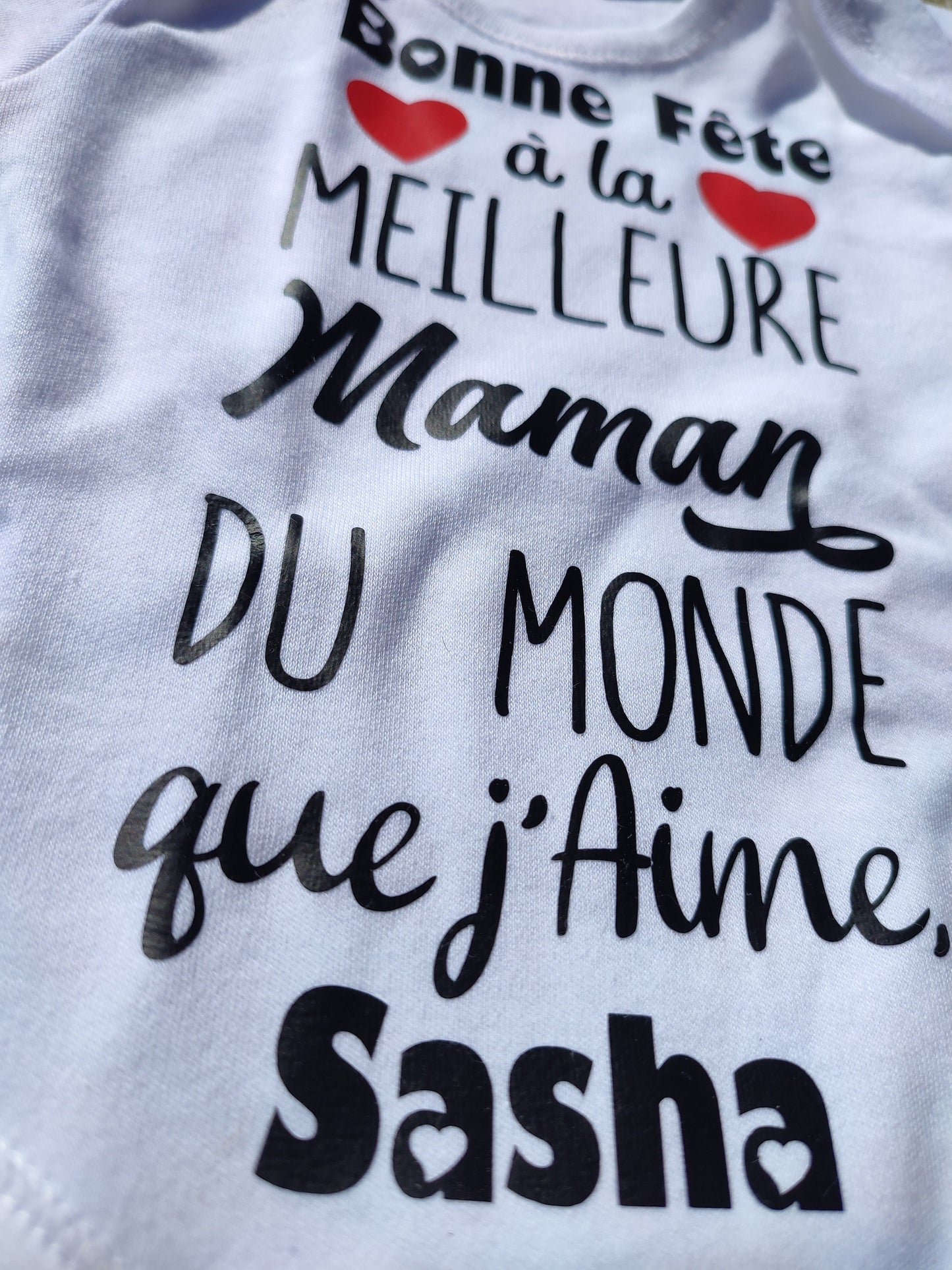 Body bébé, body personnalisé, annonce de naissance, idée cadeau 1ère première fête des mères, bonne fête maman, prénom floque, flocage
