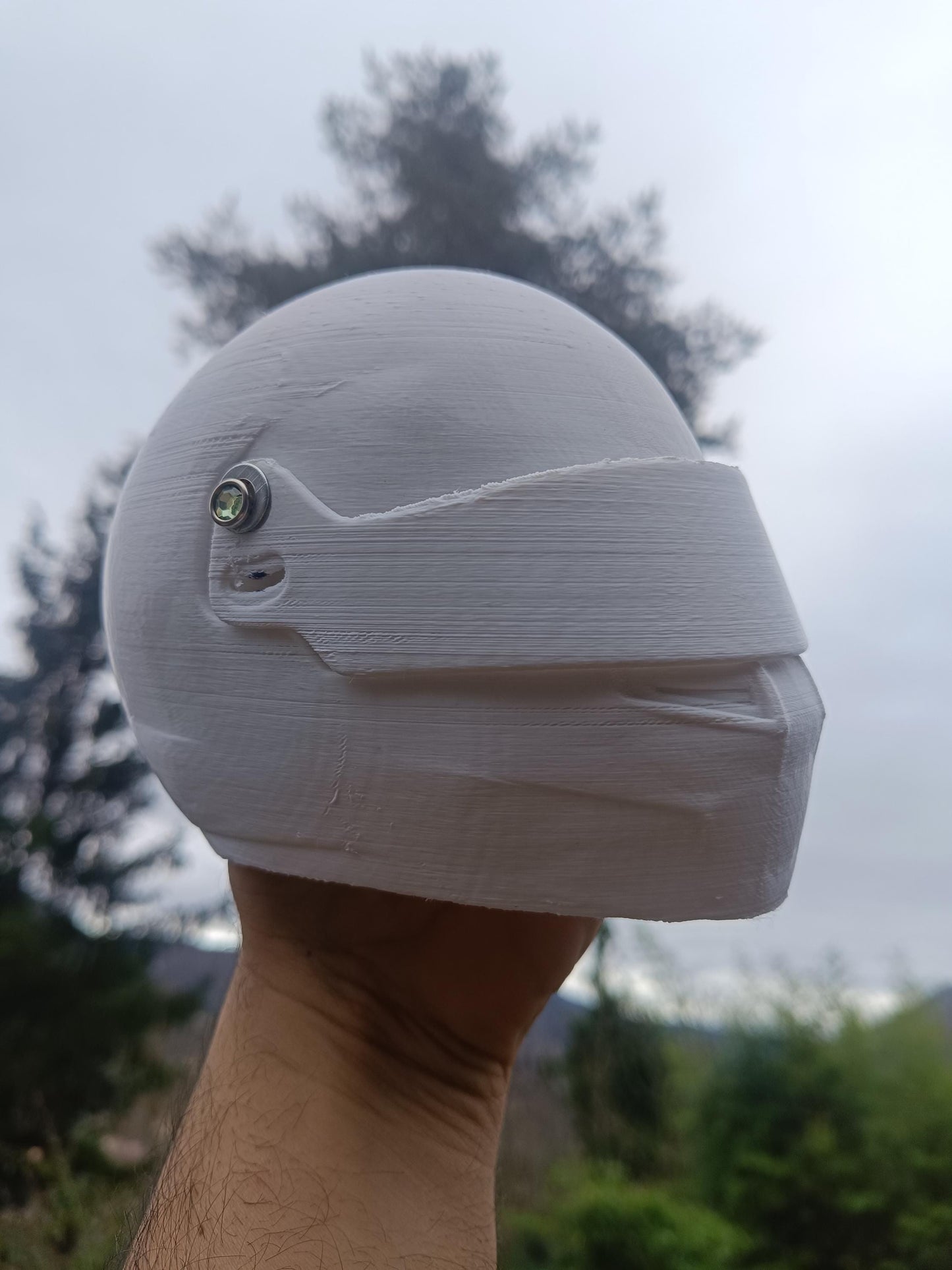 Casque F1 à peindre soi-même – Échelle 1/2 – 13 cm – Activité créative enfant adulte – Cadeau pilote – Loisirs créatifs