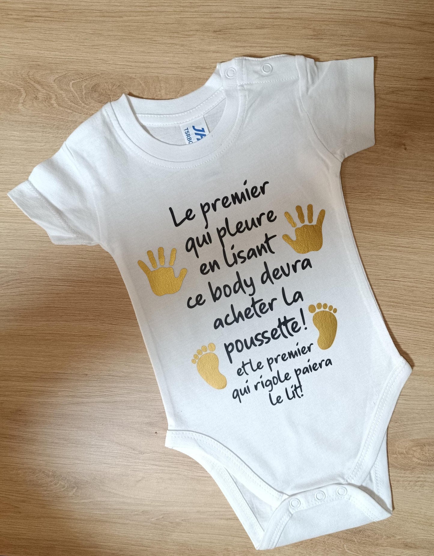 Body annonce grossesse / annonce grossesse / body pour papi et mamie/body personnalisé futur grands parents / le premier qui pleure ...