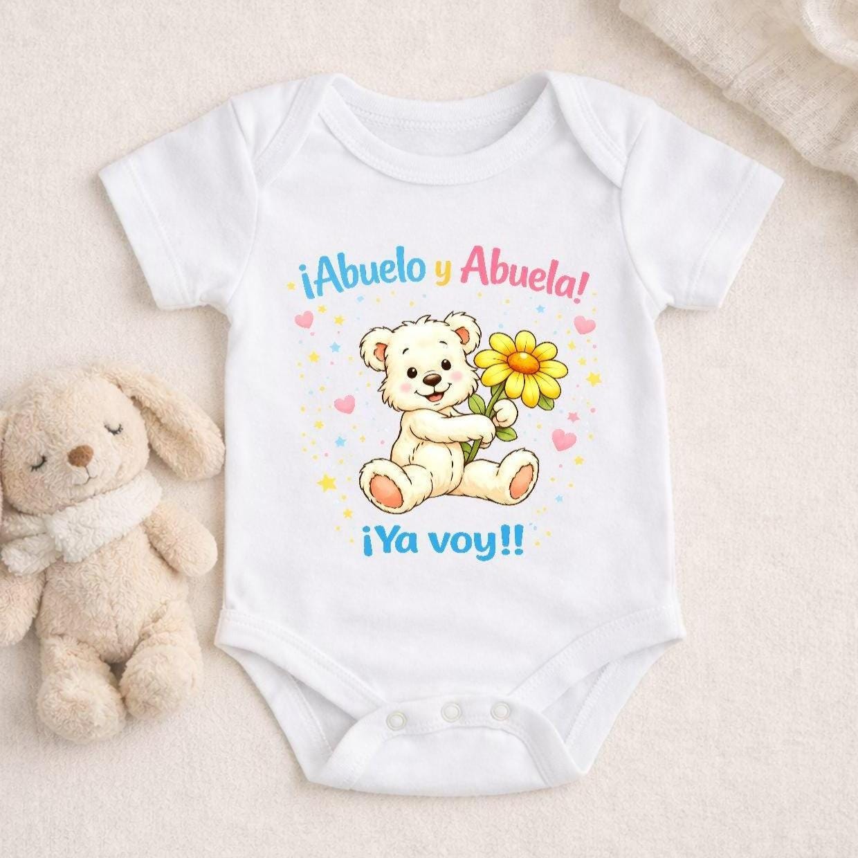 Body bebé anuncio embarazo 2026 2027 – Abuelito y Abuelita ya casi llego – Ropa anuncio embarazo – Regalo abuelos – Revelación embarazo