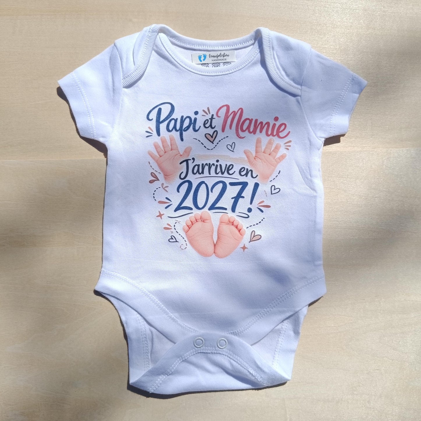 Body bébé pour annonce de grossesse