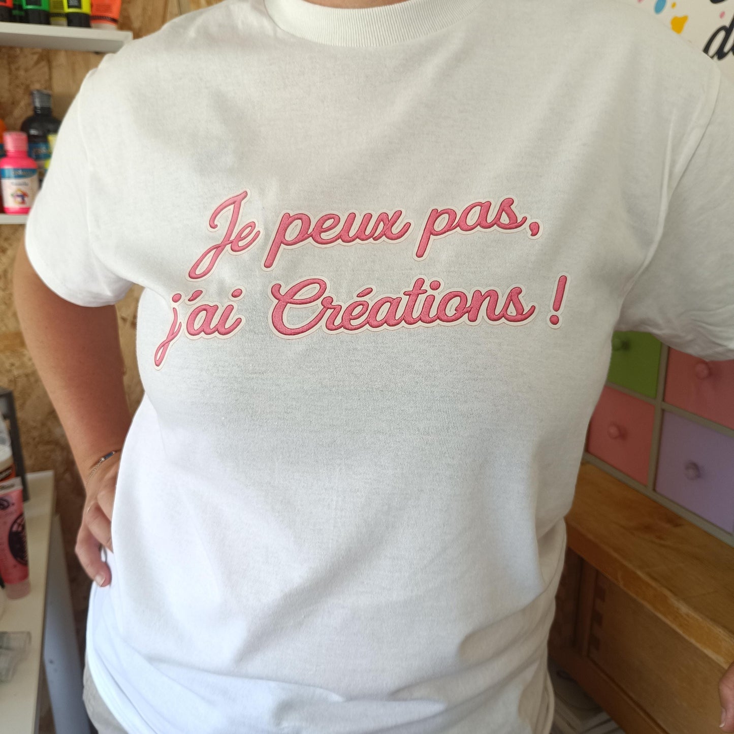 T-shirt Je peux pas, j'ai créations – Tee shirt cadeau sport tennis – Cadeau homme humour alcool - tshirt apéro fête cadeau-  marrant