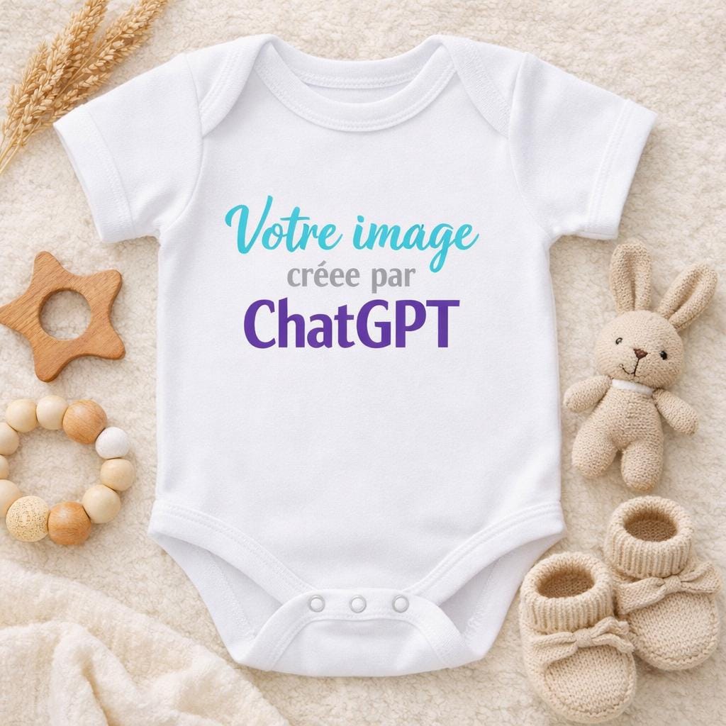 Body bébé & T-shirt Fête des Mères personnalisés | Texte et image au choix | Plusieurs langues disponibles | Cadeau maman original