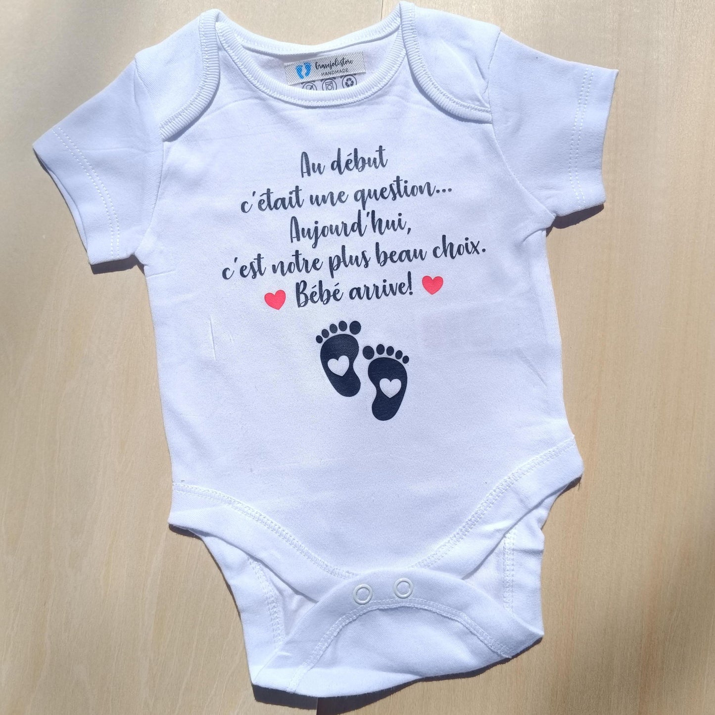 Body bébé pour annonce grossesse originale – futur papa – Idée révélation drôle – Pregnancy reveal announcement - bébé arrive en 2027