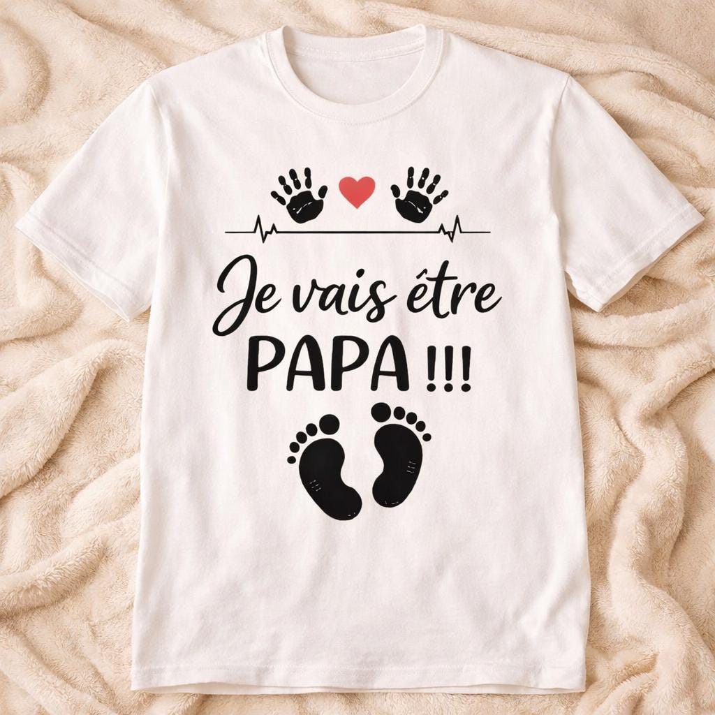 Tshirt Je vais être Papa Futur Papa