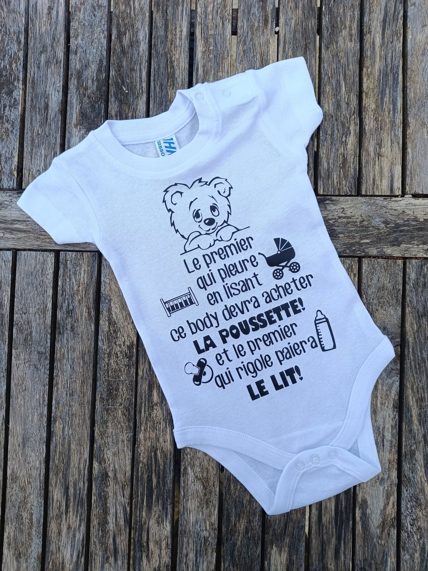Body bébé personnalisé, annonce de naissance et grossesse à Papa Papi Mamie Tonton Tata Parrain, futurs grands parents, idée cadeau annonce