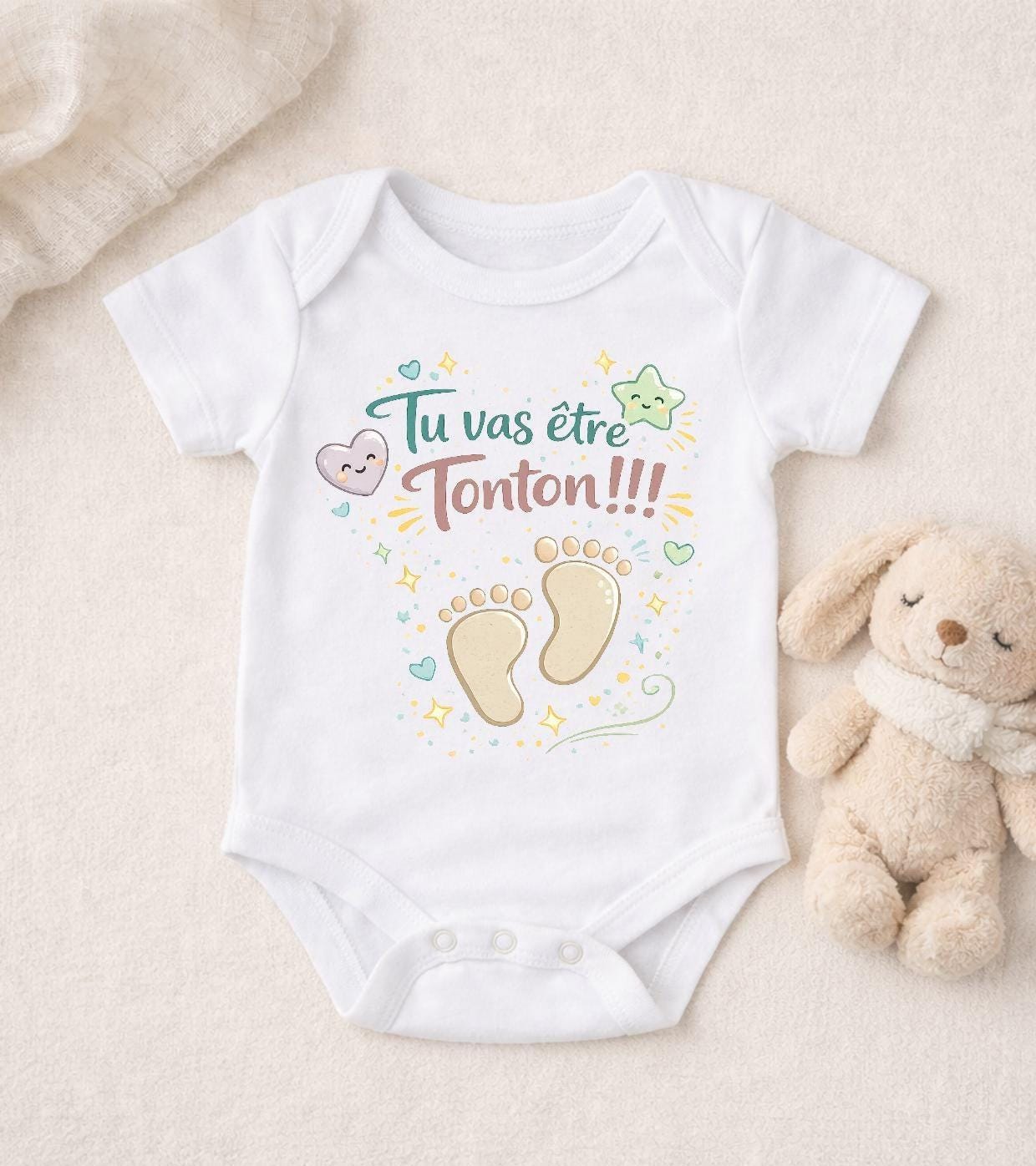 Body bébé annonce grossesse – Tu vas être Tonton – Body bébé annonce future naissance – Cadeau annonce famille