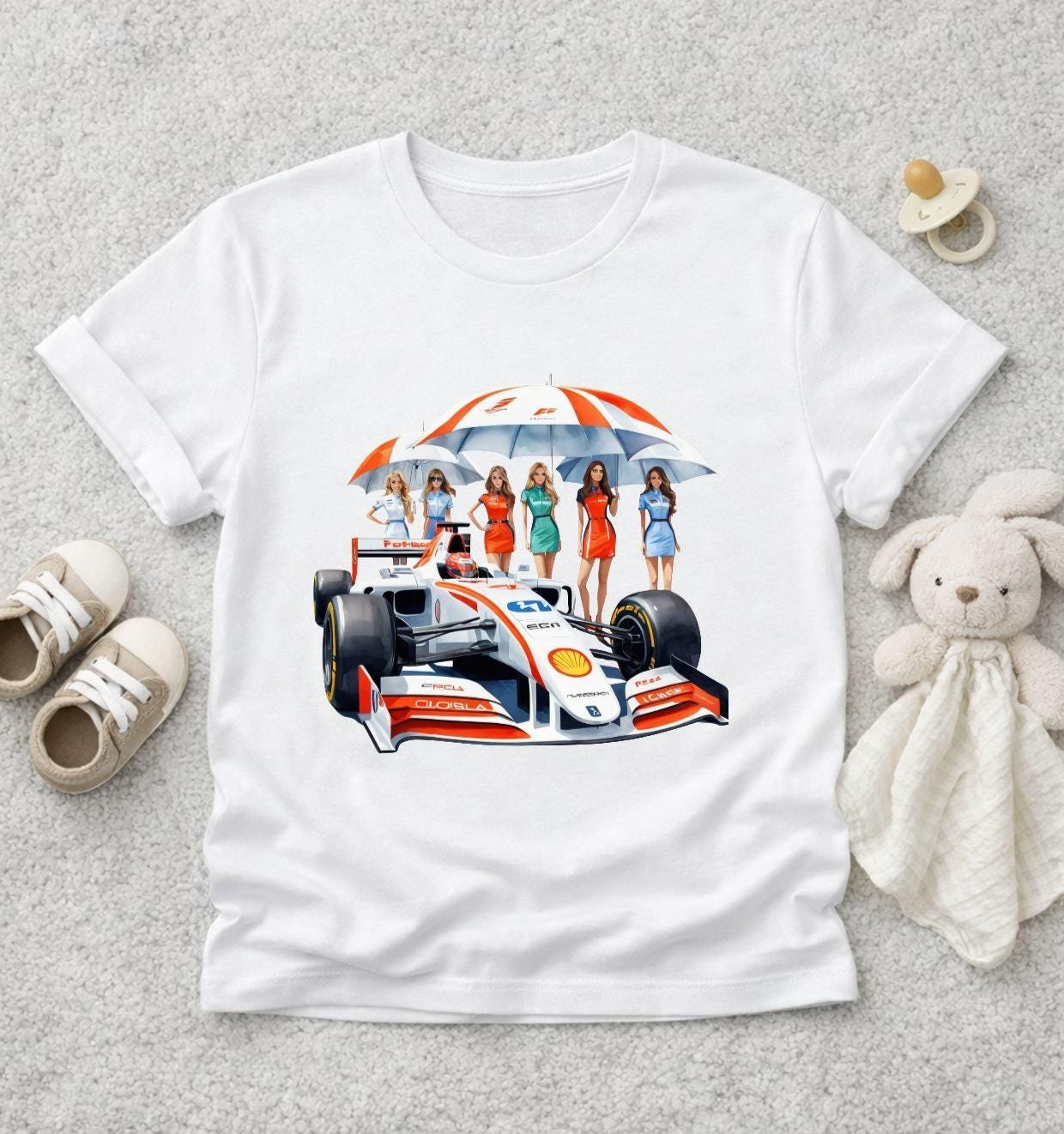 Super Papi – T-shirt adulte, enfant ou body bébé – Cadeau original DTF  – Grid Girls F1 Sexy, impression sur tshirt