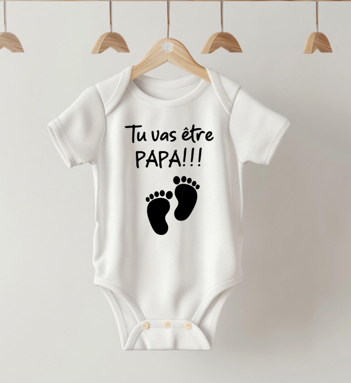 Body bébé annonce de grossesse, tu vas être papa, idée cadeau annonce grossesse originale pas cher, souvenir maternité, futur papa