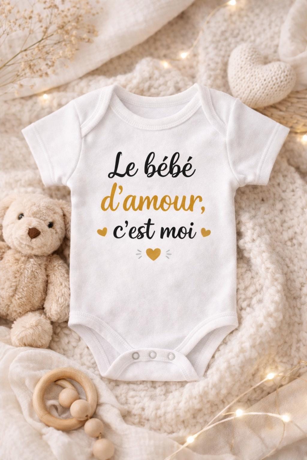 Body bébé pour annonce de grossesse, bébé en cours de chargement, annonce à papi, mamie, tonton, tata, maternité, cadeau naissance
