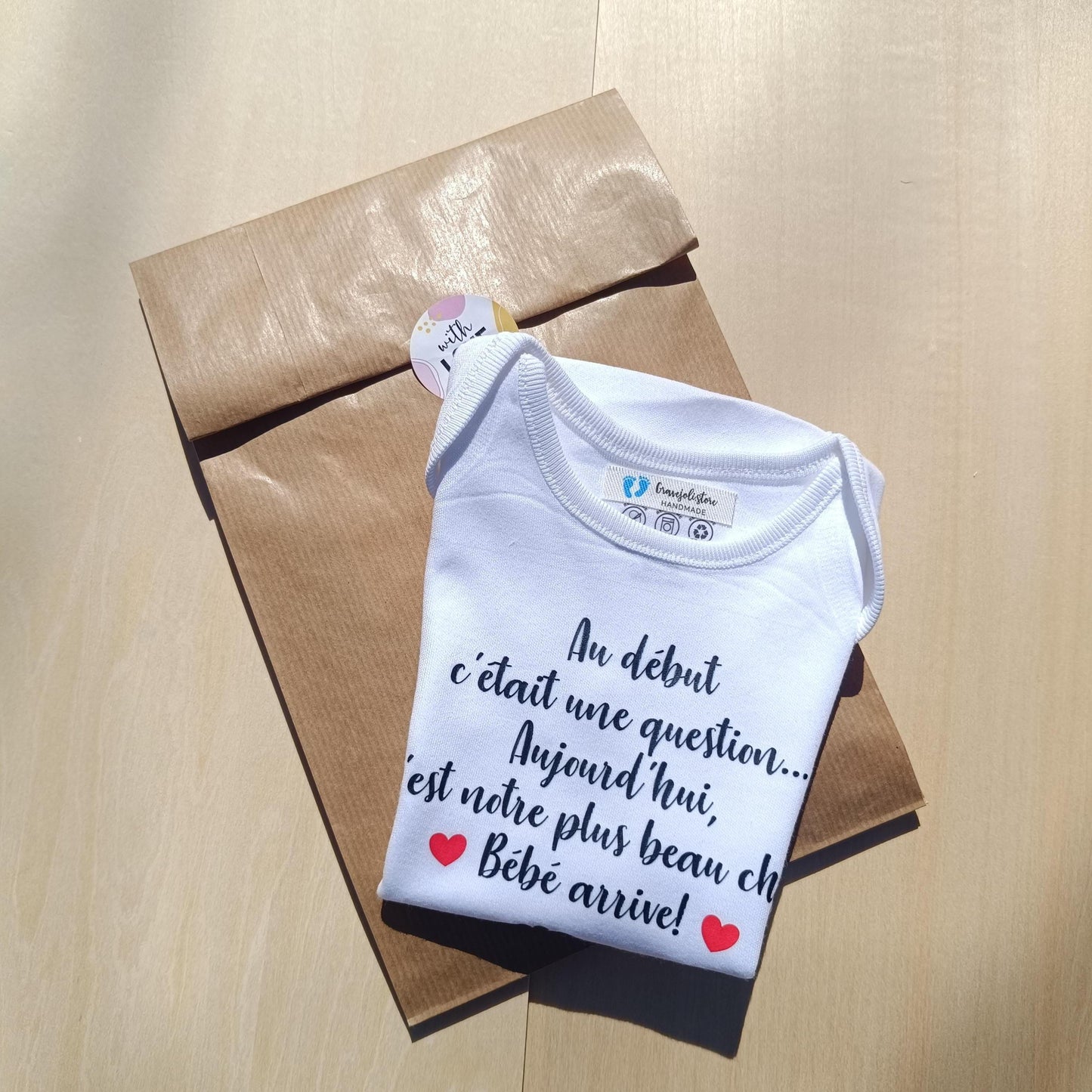 Body bébé pour annonce grossesse originale – futur papa – Idée révélation drôle – Pregnancy reveal announcement - bébé arrive en 2027