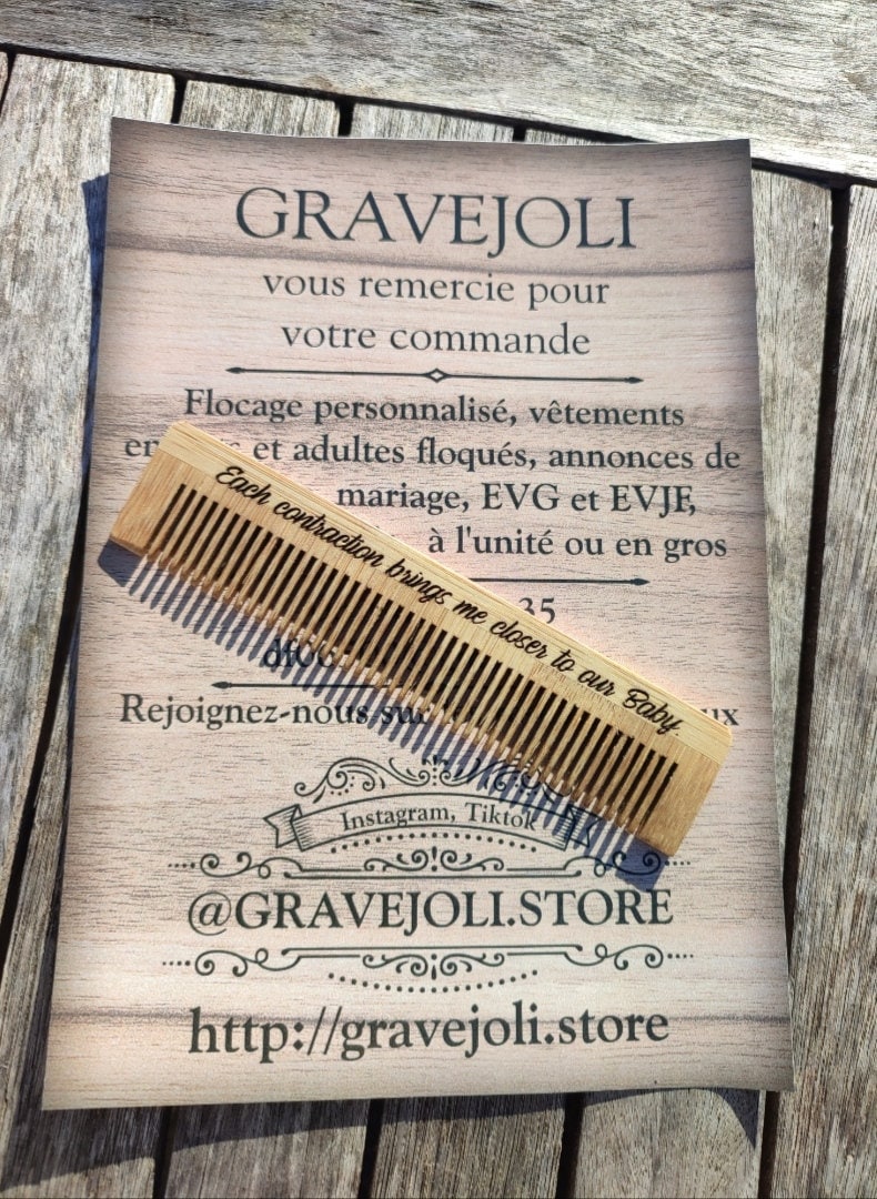 Labor Comb Wooden Pain Relief Tool Birth Activating Pressure Point Pregnancy Support Natural Contraction Aid