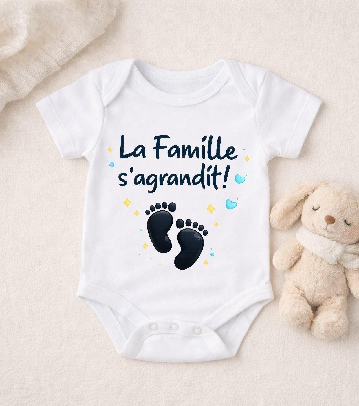Body bébé annonce de grossesse personnalisé