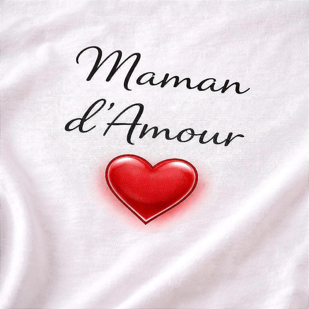 Tshirts ou body assortis, Papa d'amour, Maman, bébé