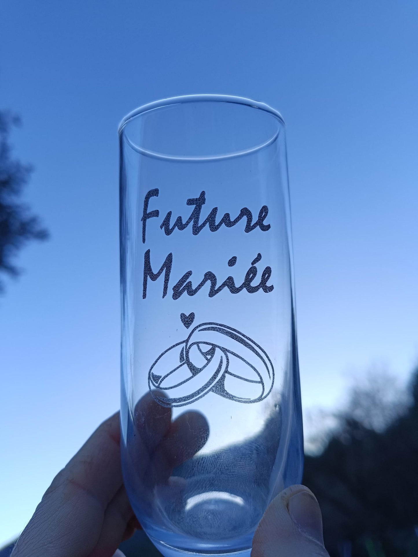 Verre Gravé Personnalisé – Future Mariée ou Futur Marié