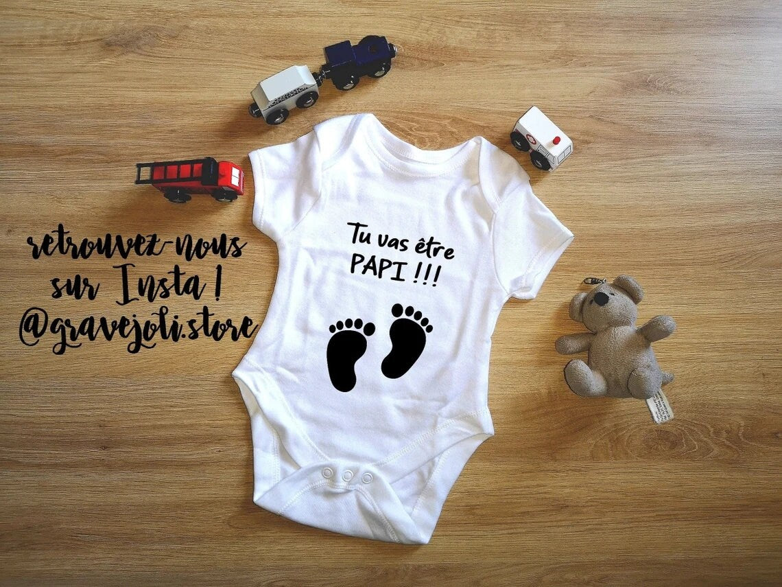 Body bébé différents modèles pour annonce de grossesse ou cadeau de naissance, j'arrive bientôt, femme enceinte, future maman parents