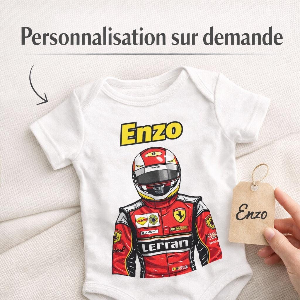 Body Bébé Personnalisé Bonne Fête Maman ! Je t’aime , prénom
