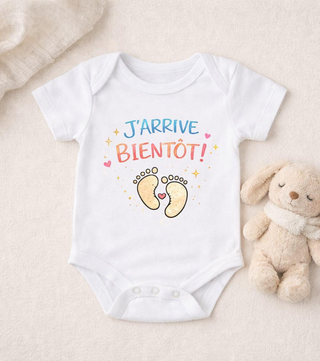 Body bébé annonce de grossesse personnalisé