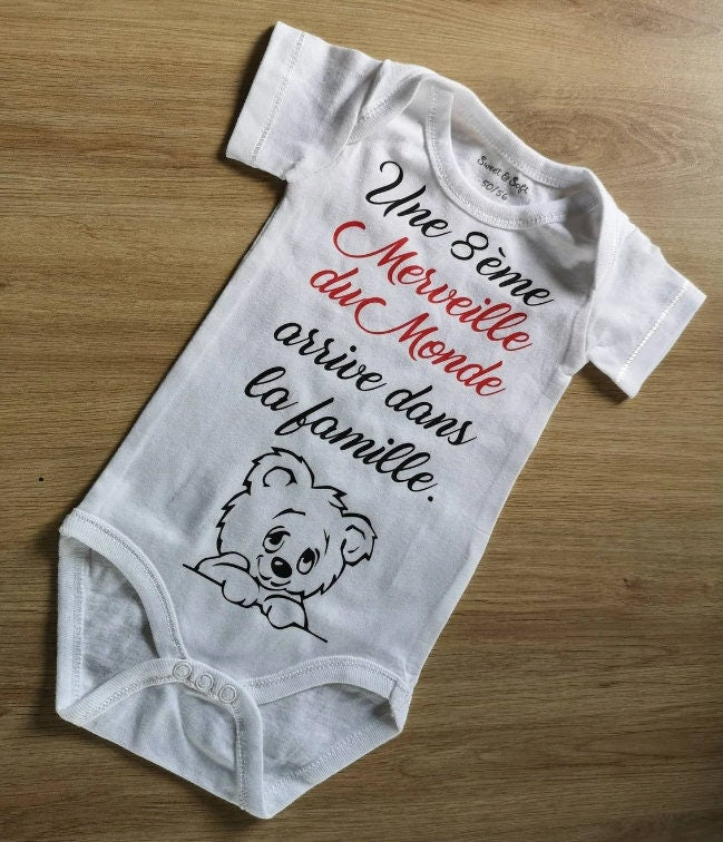 Body bébé différents modèles pour annonce de grossesse ou cadeau de naissance, j'arrive bientôt, femme enceinte, future maman parents