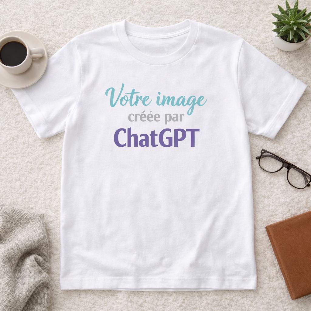 Votre photo image de ChatGPT ou IA imprimé sur Body ou Tshirt