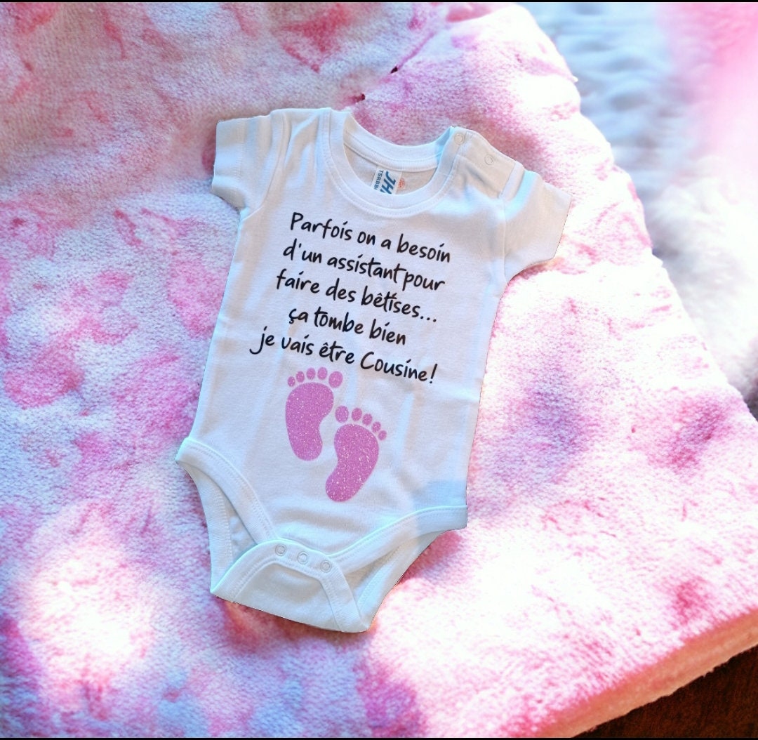 Body Bébé Annonce Grossesse Je Vais Être Cousine - Cadeau Original Humour Maternité Enceinte Naissance
