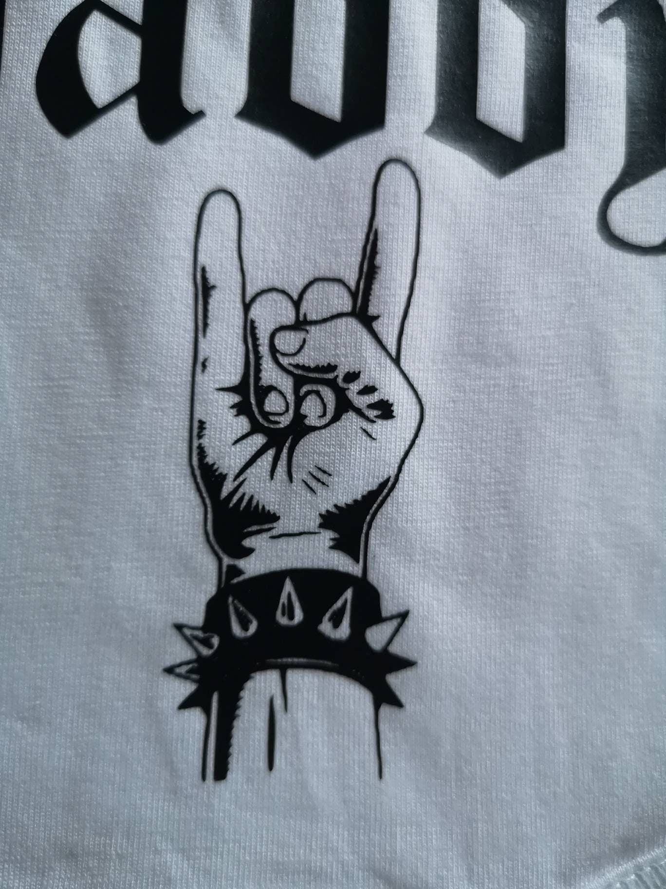 Body bébé I listen to Metal music with my daddy