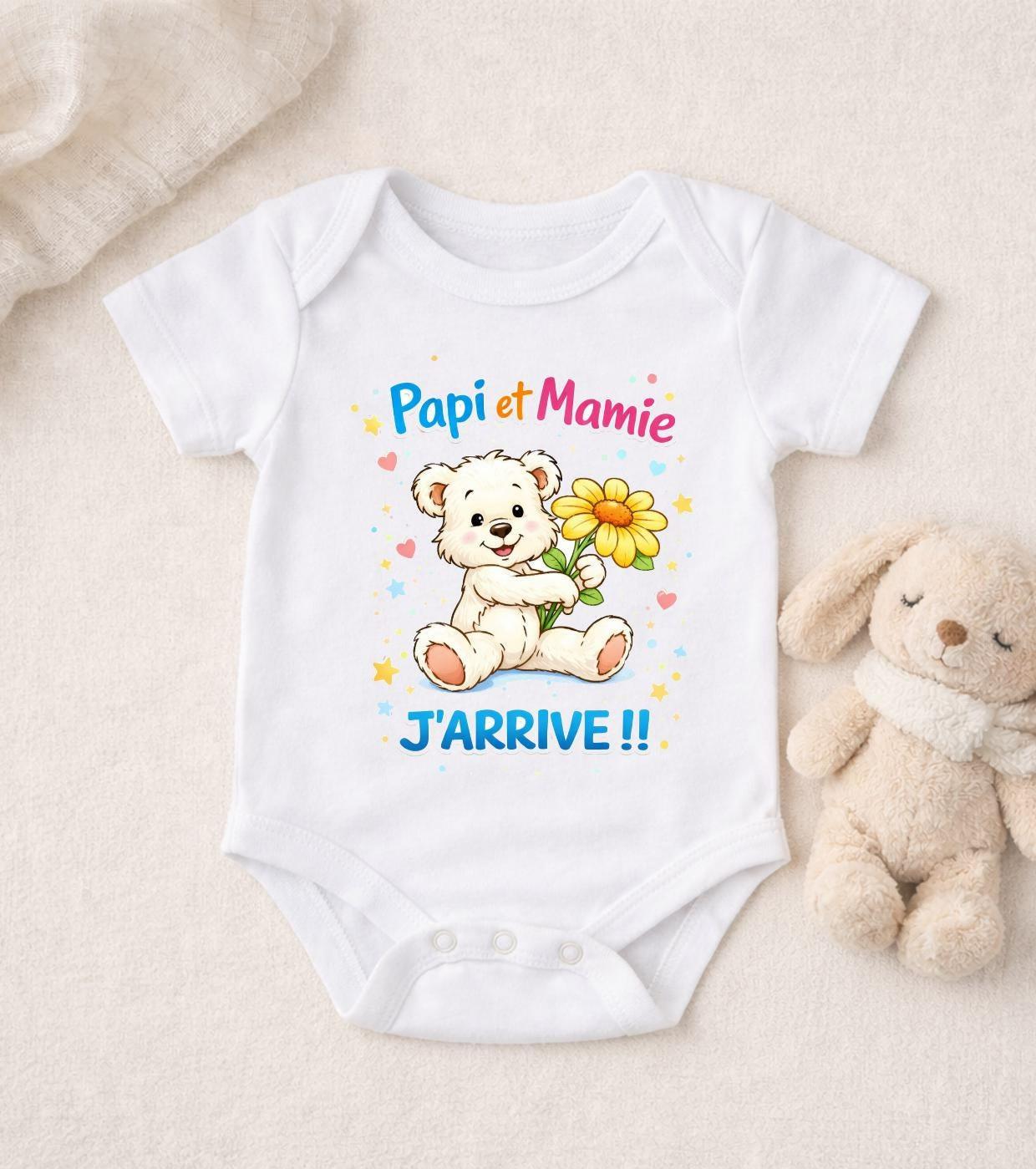 Body bébé annonce de grossesse personnalisé