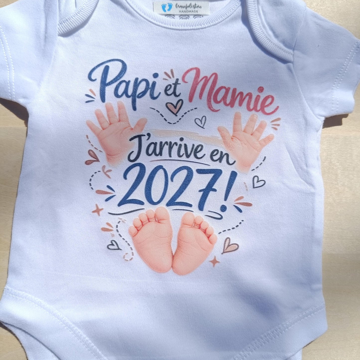 Body personnalisé annonce de grossesse (2026 2027)