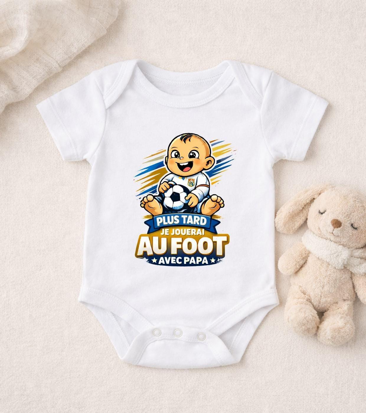 Body Bébé Humour – "Plus tard je jouerai au foot comme Papa"