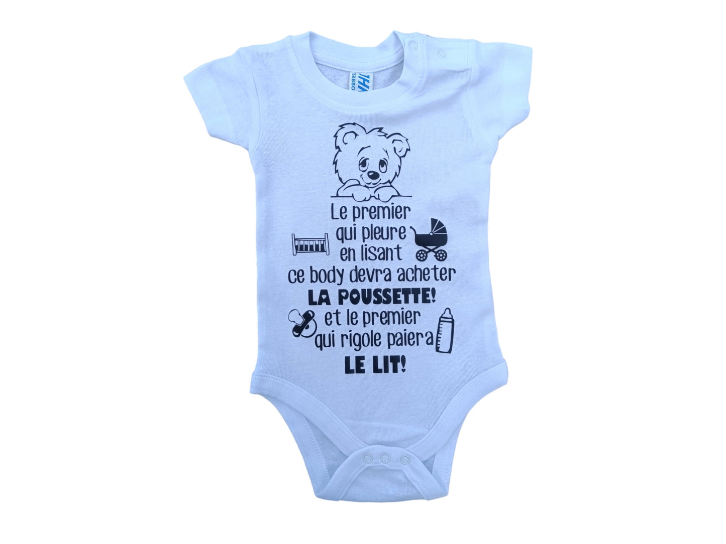 Body bébé personnalisé, annonce de naissance et grossesse à Papa Papi Mamie Tonton Tata Parrain, futurs grands parents, idée cadeau annonce