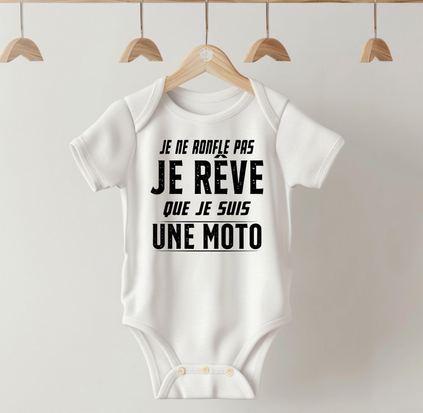 Body bébé moto pour bébé motard, à personnaliser, personnalisé, floqué, idée cadeau marraine parrain