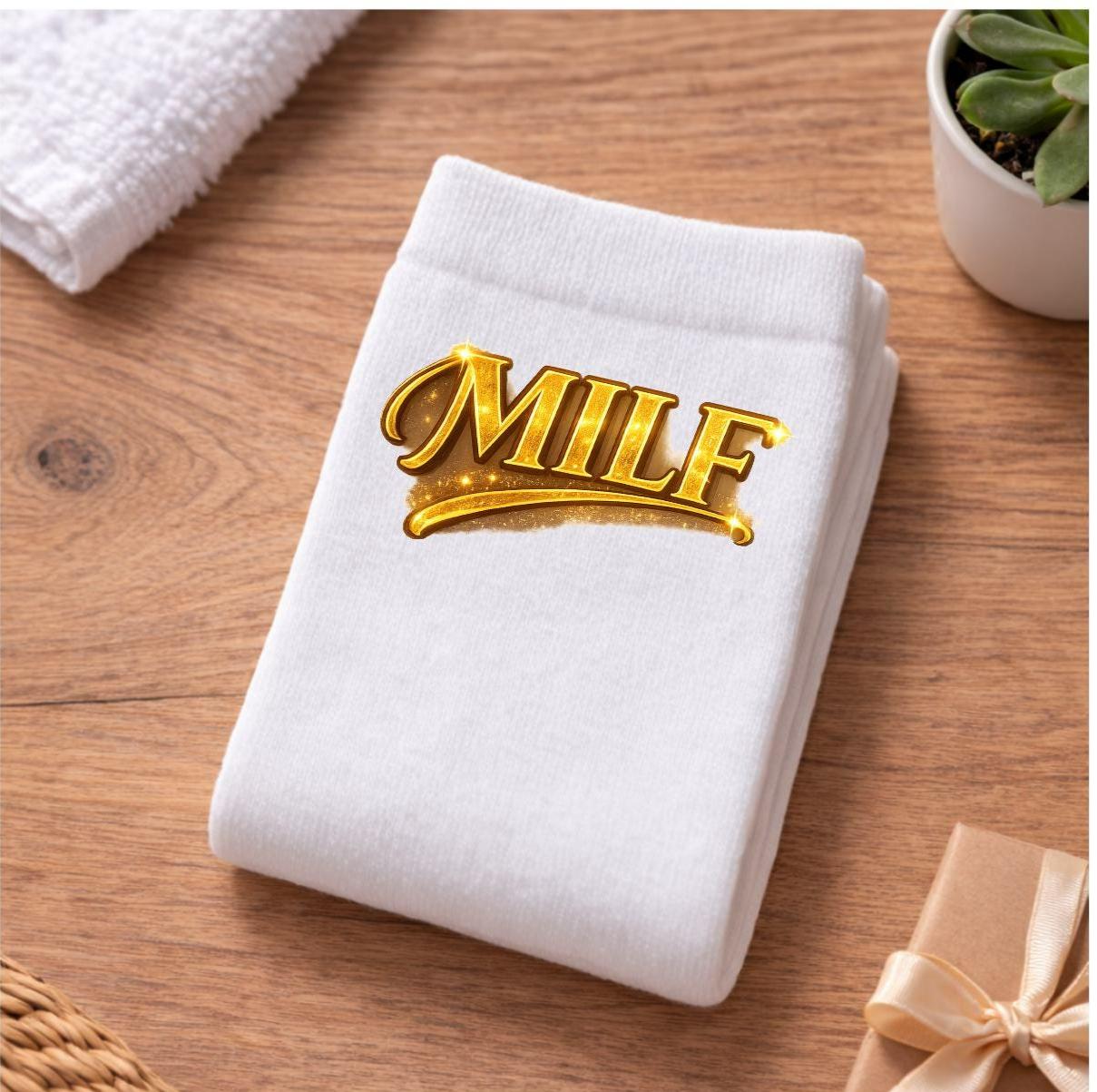 Paire de chaussettes imprimées à la mode, chaussettes à paillettes, design au choix, texte personnalisé et personnalisable