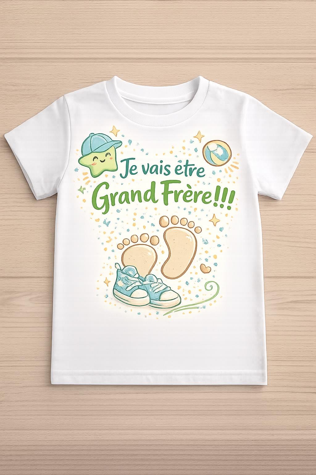 T-shirt Enfant Annonce Grossesse Je Vais Etre Grand Frère - Cadeau Révélation Bébé Famille