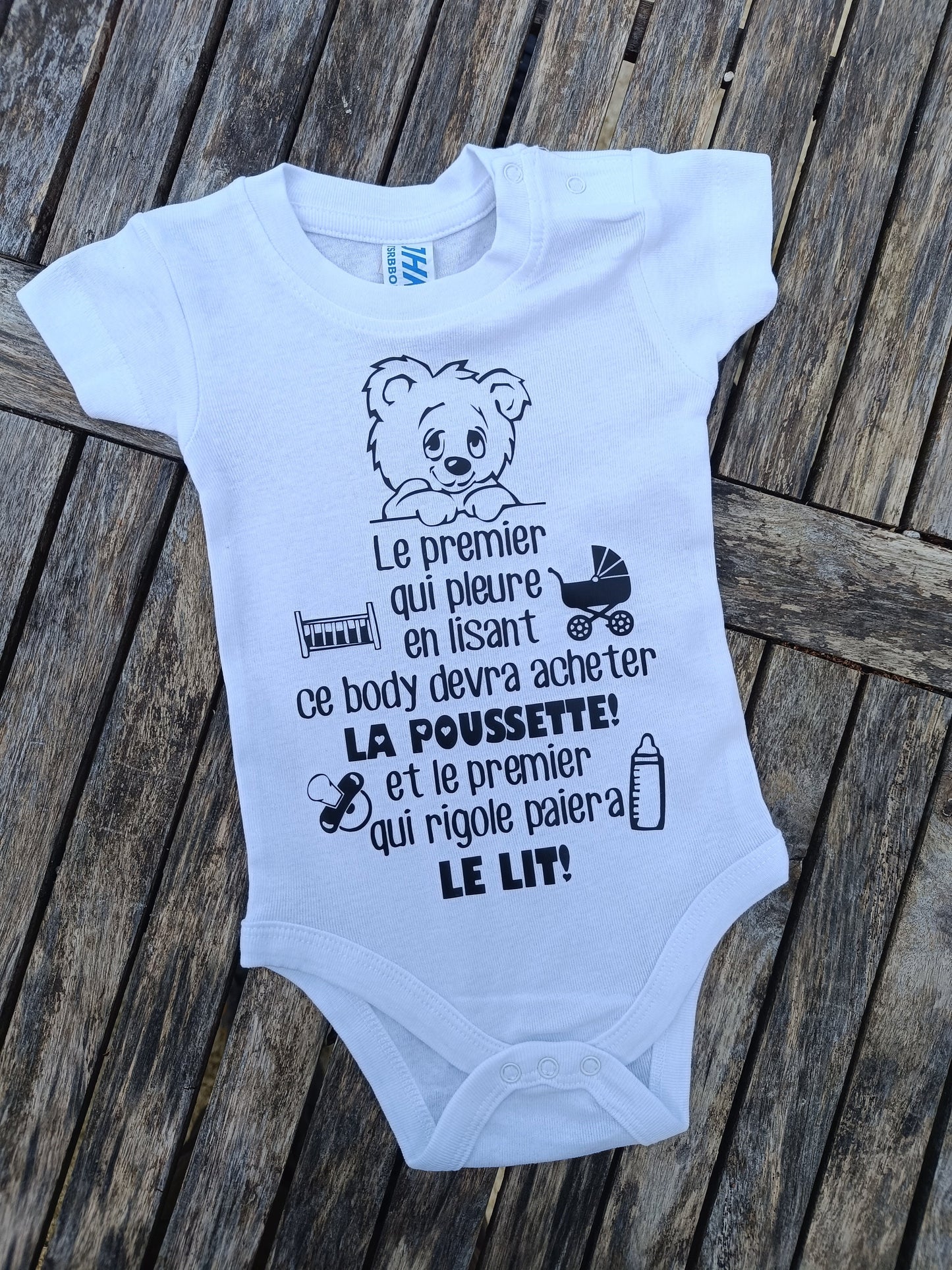 Body bébé personnalisé, annonce de naissance et grossesse à Papa Papi Mamie Tonton Tata Parrain, futurs grands parents, idée cadeau annonce