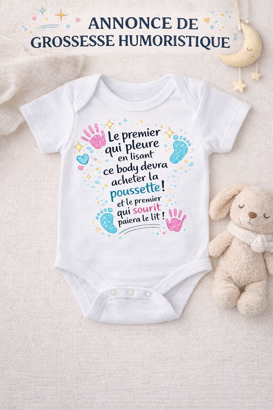 Body bébé pour Annonce de Grossesse