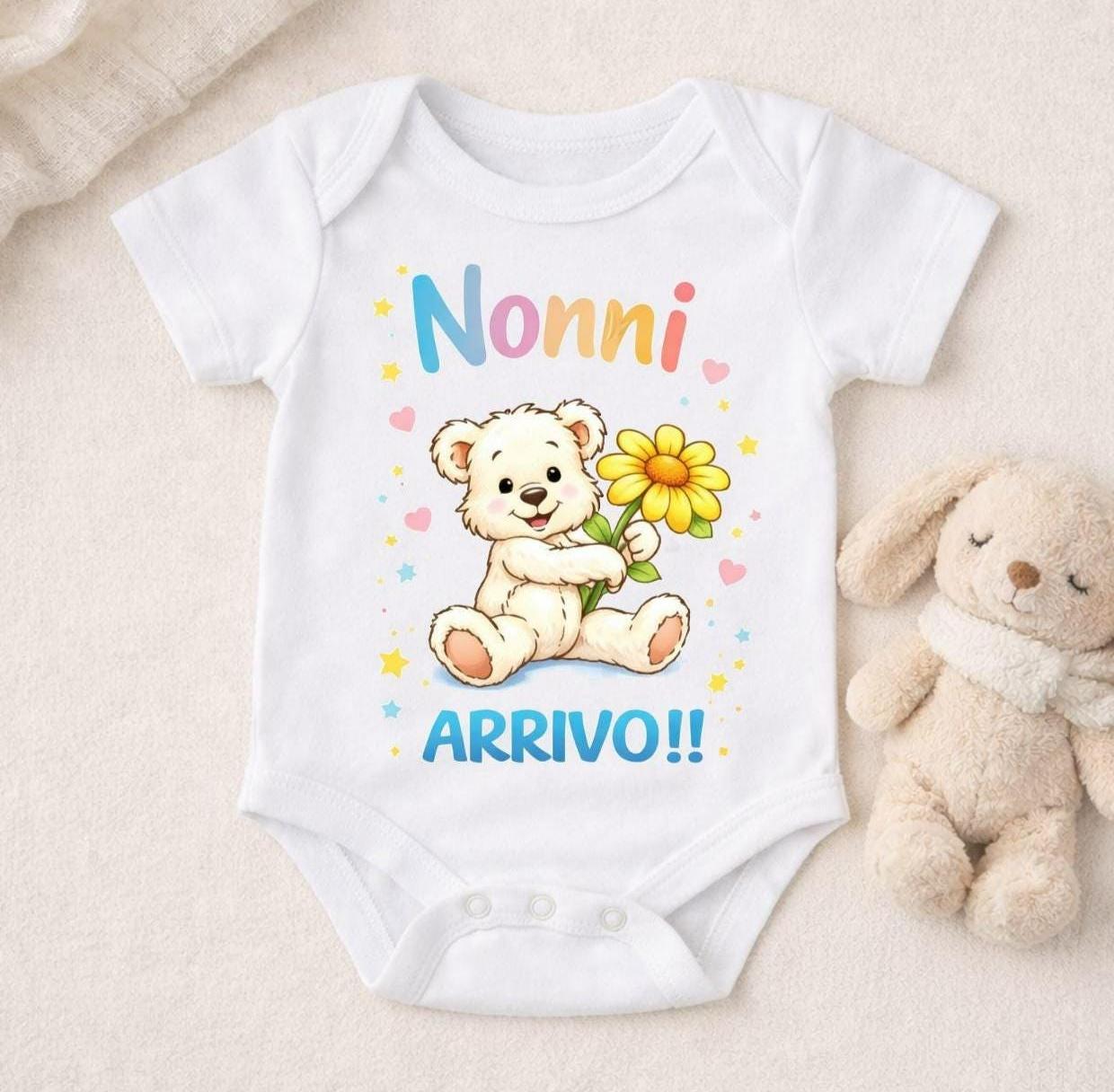 Body neonato annuncio gravidanza | Nonni, arrivo !!