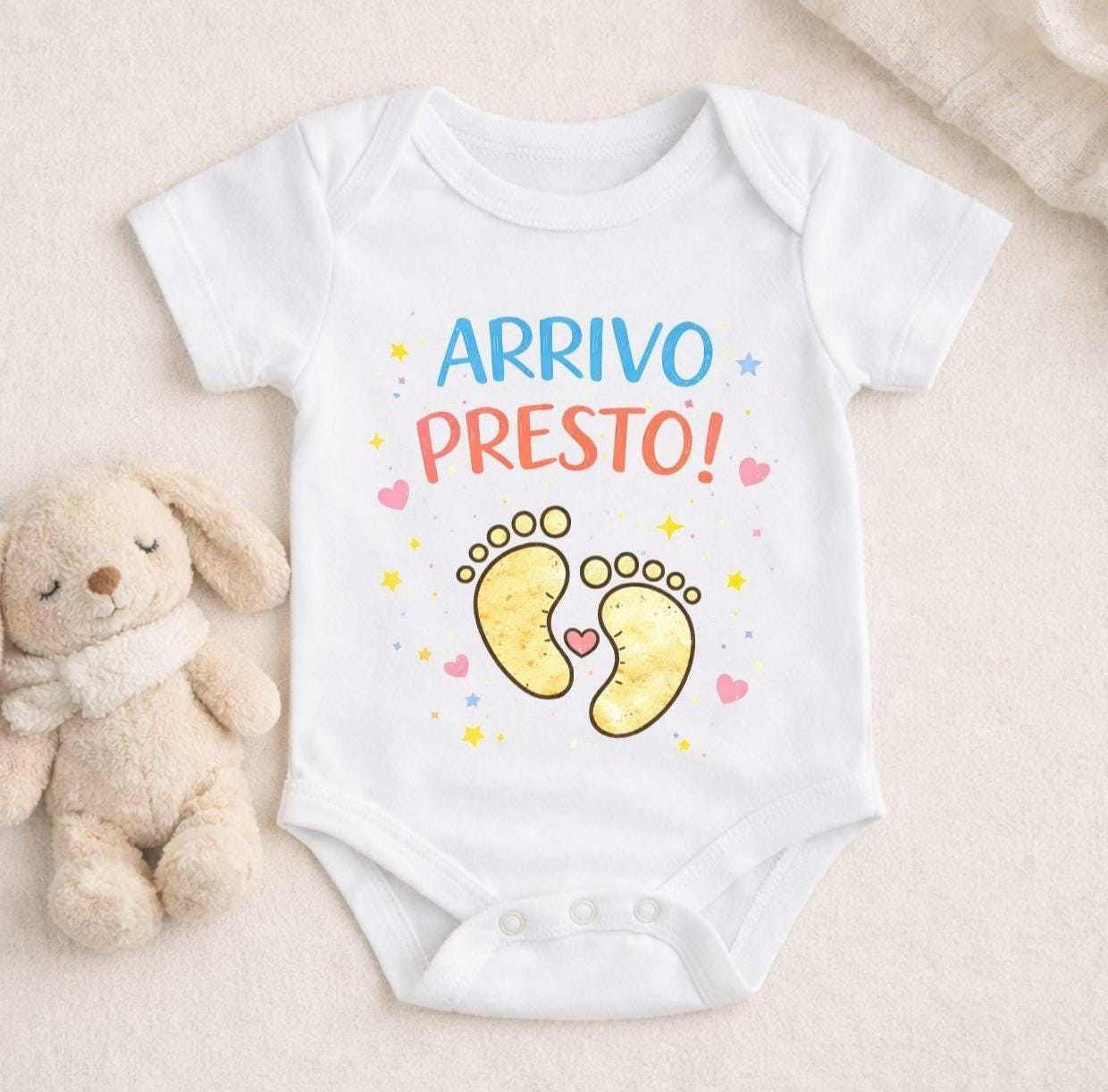 Body neonato annuncio gravidanza | Arrivo Presto