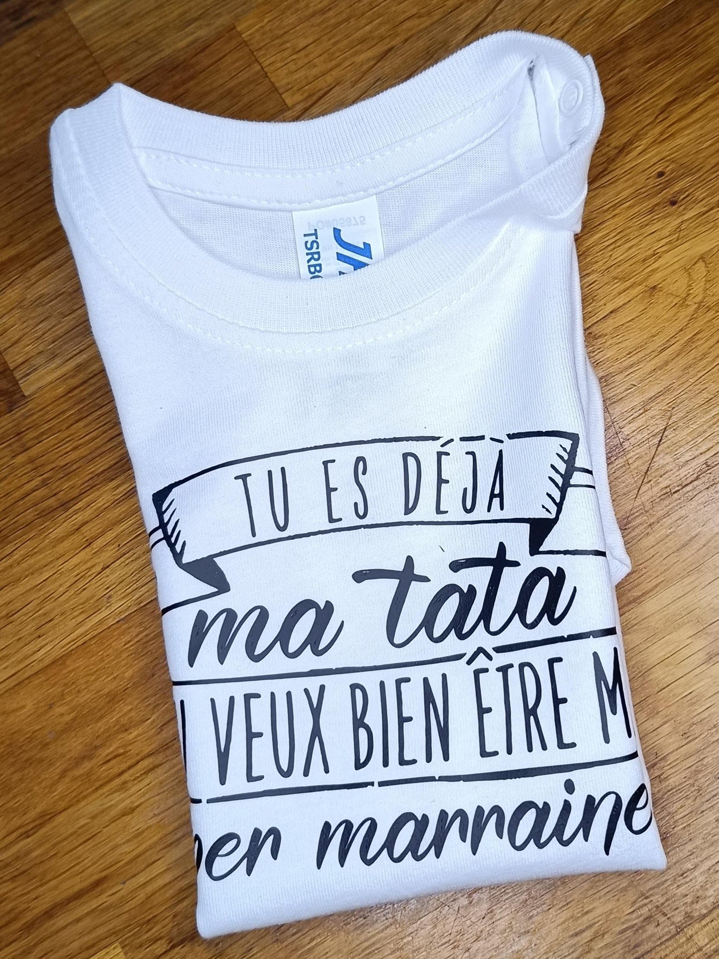 Body bébé , demande de marraine, annonce marraine, parrain, tata, idée cadeau humour, émouvant