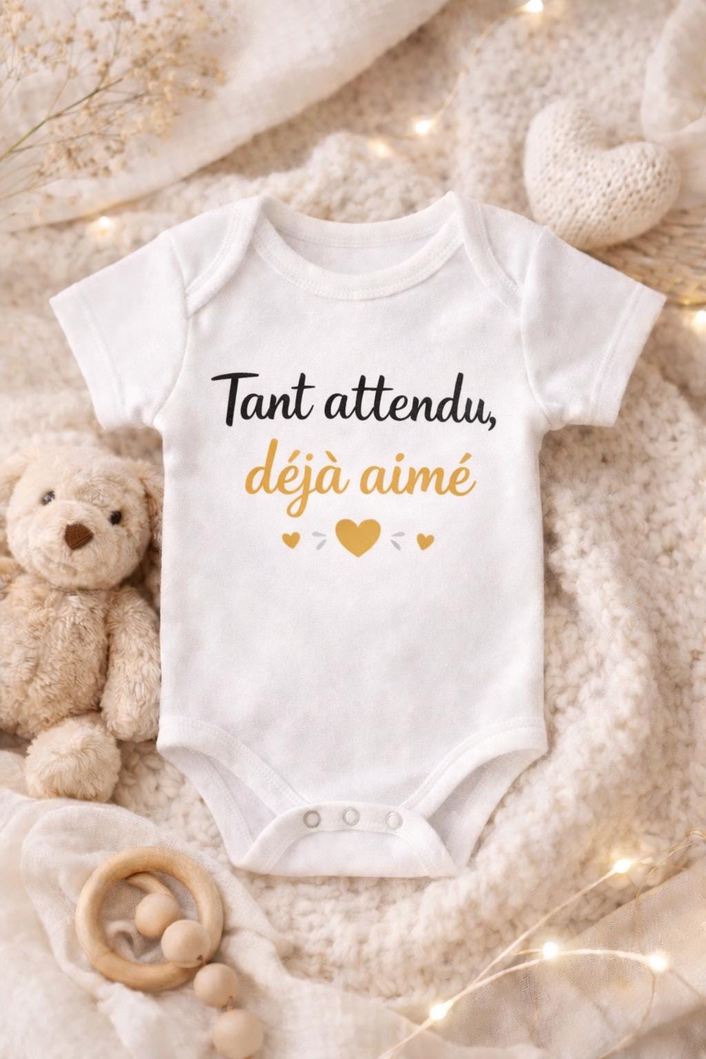 Body bébé pour annonce de grossesse, bébé en cours de chargement, annonce à papi, mamie, tonton, tata, maternité, cadeau naissance