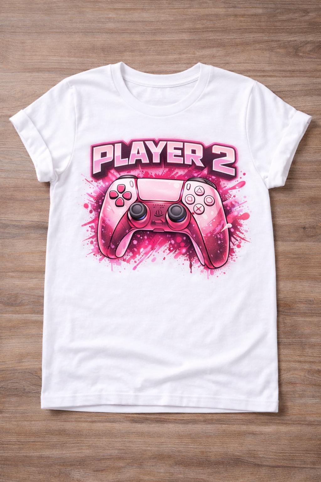 Matching Gaming T-Shirts for Adults & Baby Onesie Set - Gamer Family Apparel Controller Design PlayStation Streamer Gift