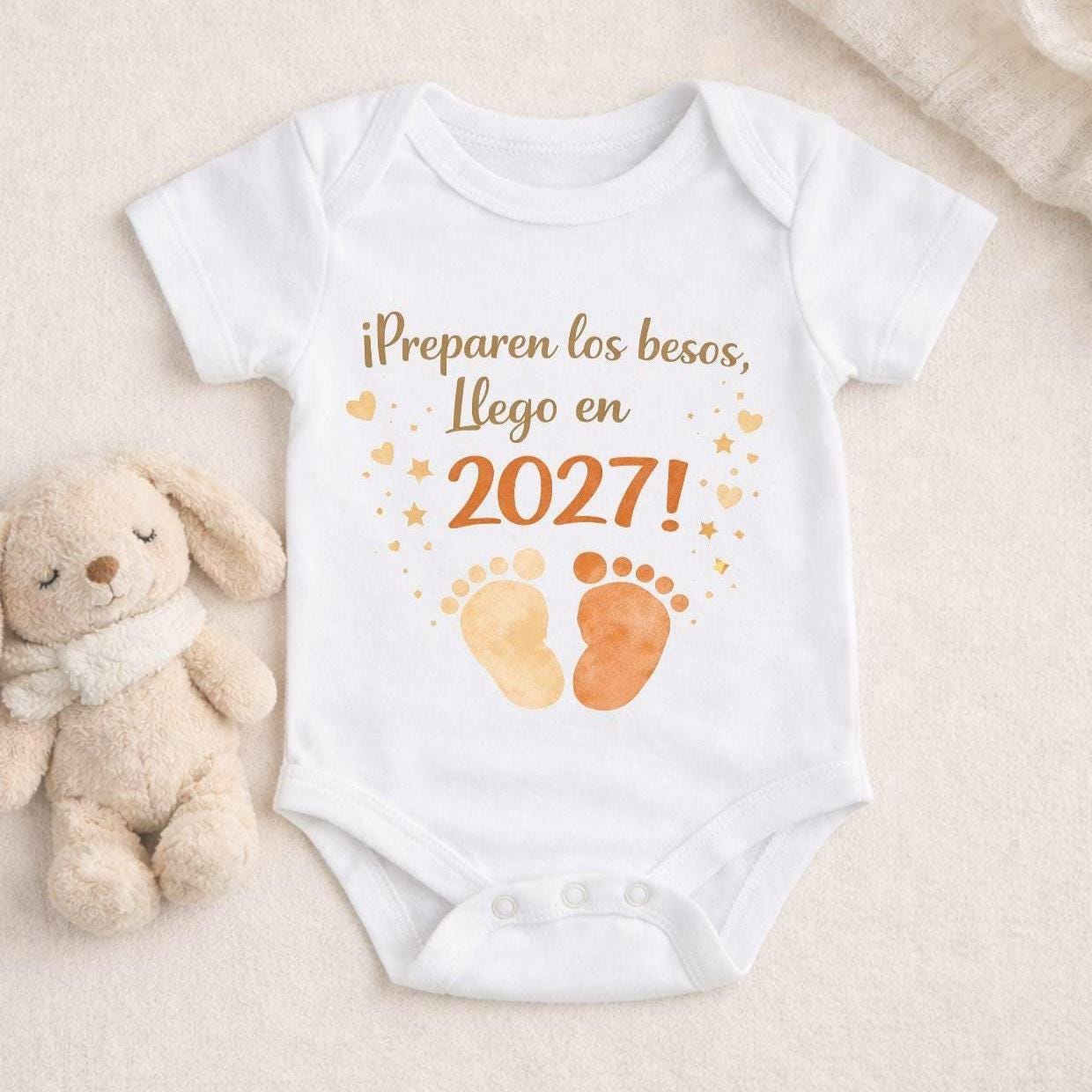 Body bebé anuncio embarazo 2027 – preparen los besos, llego en 2027