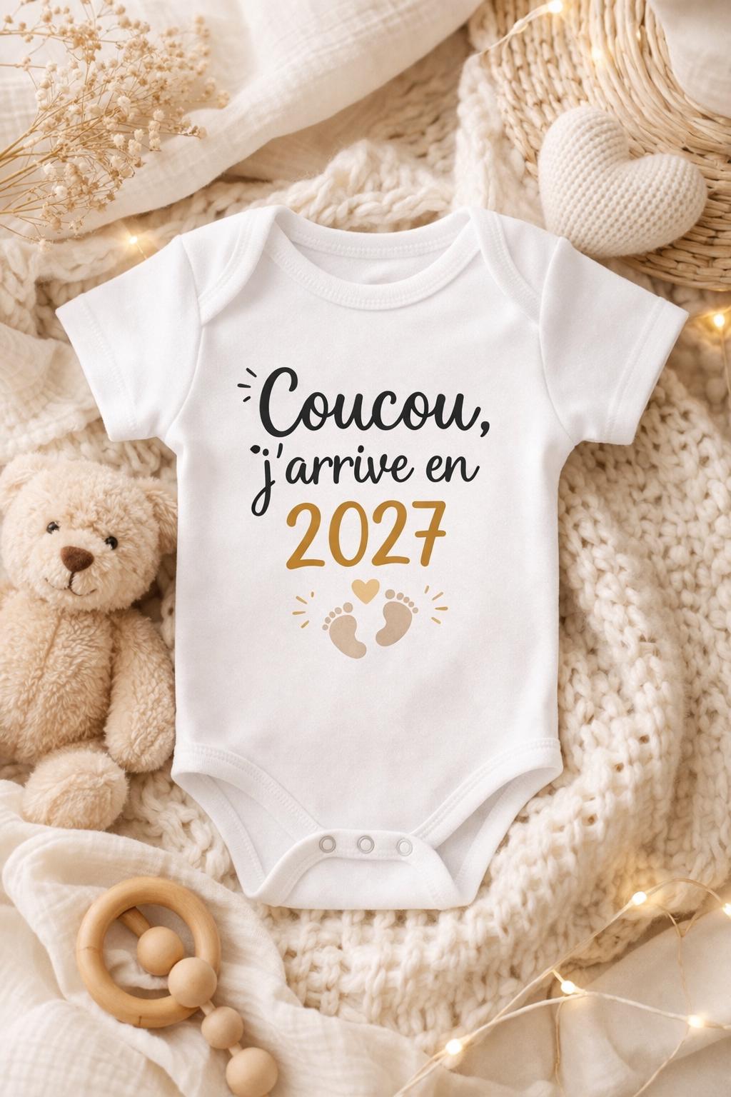 Body bébé pour annonce de grossesse, bébé en cours de chargement, annonce à papi, mamie, tonton, tata, maternité, cadeau naissance