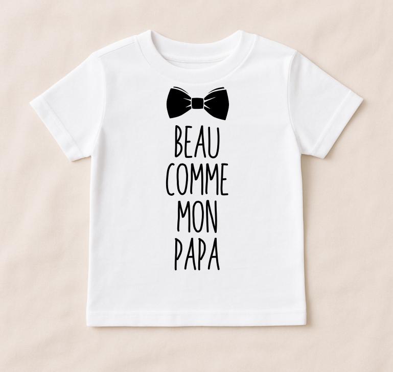 Body bébé, body personnalisé, baby shower, beau comme mon papa, cadeau bébé, cadeau naissance, maternité, grossesse, annonce